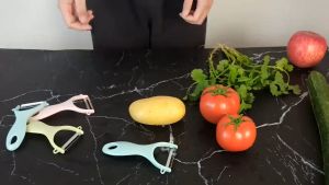 Fruit Vegetable Peeler 果蔬削皮刀 Pengupas Buah Sayur Keluli Tahan Karat Anti-Selip Non-slip Multifunction Slicer Cutter Gadgets Potato Cutlery Tool