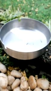 Asbak Stainless Bulat / Tempat Ashtray Silver Anti Karat