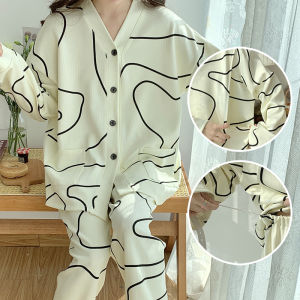 ชุดนอนหลับสำหรับตั้งครรภ์ไซส์ใหญ่ 300 ปอนด์ ชุดเสื้อคาร์ดิแกนเปิดสำหรับการให้นม ชุดนอนหลับในช่วงหลังคลอดสำหรับฤดูใบไม้ผลิและฤดูใบไม้ร่วง