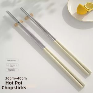 Besee | Extra Long Stainless Steel Chopsticks Heat-Resistant