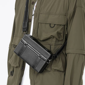Casual Street Style Mens Single Shoulder Bag Hard Shell Pure Color Leisure Sports Fashion Trend Crossbody Bag for Youth