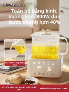 ROYALSTAR | Bình Đun Điện Đa Năng Kính Toàn Phần Giữ Nhiệt