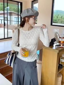 🔥[C400] Áo len mỏng kiểu nữ 2 LỚP phối TAY LÔNG họa tiết hình thoi hàng Quảng Châu - Kholenqc