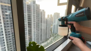 Fast Delivery ⚡Cordless Paint Sprayer Airless charge Battery  Spray Paint with 800W Brushless Motor (1000ml) Capacity Funnels Spray Paint