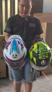 Mũ bảo hiểm Fullface AGU lên đuôi gió Pista tặng kèm túi rút xịn-Nón bảo hiểm AGU cao cấp chính hãng