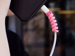 10pcs Silicone Spiral Data Cable Protection Soft Silicone Anti-Break Cord Organizer