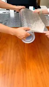 Metal Texture Waterproof and Oil-Proof 40cm Gold and Silver Contact Paper Kitchen Cabinet Countertop Self-Adhesive Sticker