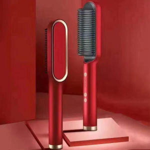 Ceramic straightening rods and curling hair one-step electric straightening machine brush and comb for home use