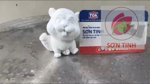 Tô tượng thạch cao cọp ú 3d size nhỏ(không kèm màu và cọ)