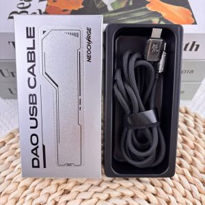 Nubia Daofeng 1.5M Type C to Type C 6A Data Cable PA1113 Braided PD Fast Charging Line Metal Plug Data Sync Cord For RedMagic 11