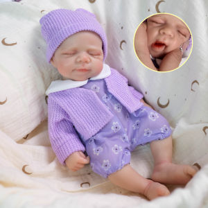 NPK-Handmade Reborn Doll Mouth Can Open Full Solid Platinum Silicone Super Soft Flexible Elastic Small Premie Size 32cm
