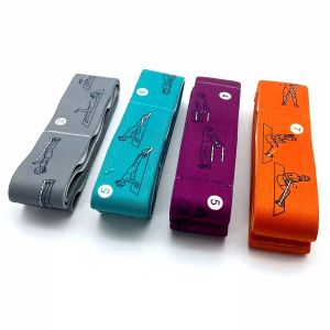 8 Loops Elastic Yoga Belt Fitness Exercise Gym Pilates Waist Leg Resistance Gymnastics Band
