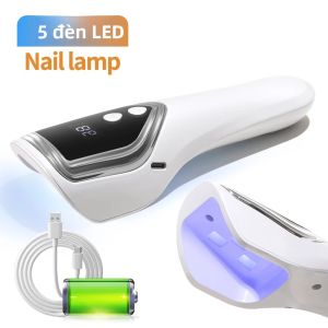 Đèn Làm Khô Móng Tay UV LED Cầm Tay Mini Không Dây Tích Hợp Pin Nhẹ Dụng Cụ Làm Móng Nghệ Thuật Tại Nhà