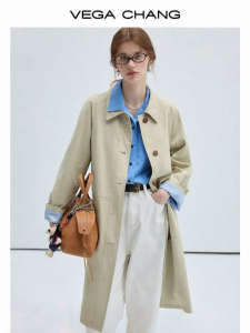 VEGA CHANG | Áo Khoác Trench Coat Phong Cách Anh Quốc Dành Cho Phụ Nữ Bé Nhỏ