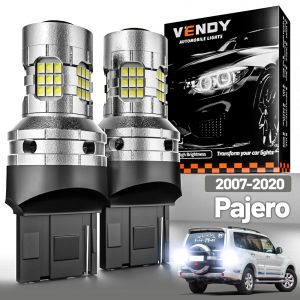 Bộ 2 Đèn LED Ngược Ánh Sáng Cho Mitsubishi Pajero V80 V93 V97 V98 2007-2020 Trắng 6000K Xi Nhan CANBUS Đèn Dự Phòng 12V/24V Xe Phụ Kiện
