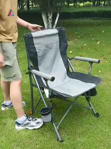 Folding fishing chair camping chair folding chair foldable adjustable beach chair director chair hiking chair outdoor sketching picnic camping