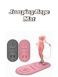 TPE Skipping Rope Mat | 6mm Thickened Jumping Mat | Indoor Noise Reduction Anti-Slip Pad