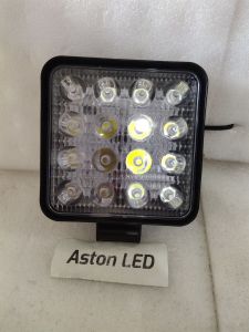 Lampu Tembak Sorot LED Worklight Mobil Motor 48 Watt 16 Titik Mata Kotak 12V 24V