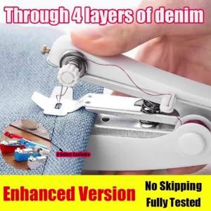 12 Cái/Bộ Máy May Mini Di Động Dành Cho Người Mới Bắt Đầu 9 Màu Bộ Chỉ May Hộ Gia Đình DIY Dụng Cụ May Vá Cầm Tay Dây Xích Khâu