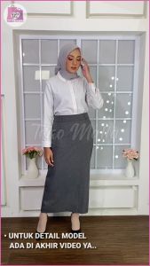 Rok Wanita Panjang Formal Bawahan Premium Hitam