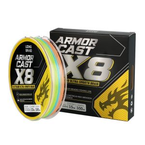 LOONG BRAID X8 PE Braided Fishing Line 100M Fade Resistant Ultra Thinner Super Strong Pull Wear Resistant Multifilament Line