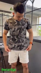 Áo Lính Rằn Ri American Style Thun Cotton Cực Chất Mặc Nhà Mặc Đi Choi Hay Teambuidding Cho Công Ty