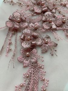 Vải Thêu Ren Thủ Công Trang Trí Vá Váy Hạt Vải Trang Trí Quần Áo Phụ Kiện Vá Váy Ren Thủ Công