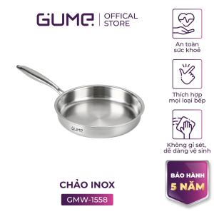 Chảo Inox 5 Lớp Liền Khối 28cm GUME Hàn Quốc - Bảo hành 12 tháng GPS-1228