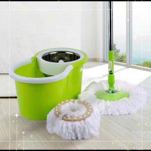Spin Mop ไม้พร้อมถัง ชุดถังปั่น ชุดไม้ม๊อบถูพื้น ม็อบถังปั่นสเเตนเลส เเกนพลาสติค ถังปั่นไม้ม็อบดันฝุ่น ไม้ถูพื้น ไม้ม๊อบถูพื้น ม็อบ