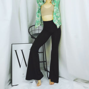 High Waist Wide Leg Pants Jazz Sporty High Elastic Street Dance Tight Fitting Long Floor Length Trousers Yoga Fitness Fans Supplies