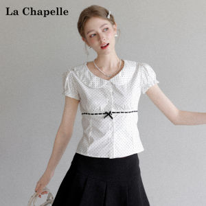 La Chapelle | Polka Dot Short Sleeve Fitted Shirt