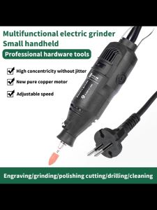 Máy mài khuôn mini 124 chi tiết Máy khoan đa năng 180W - 5 tốc độ - Động cơ bằng đồng nguyên chất 100% Cắt khắc phay mài vẽ cắt tỉa đánh bóng tháo và khoan