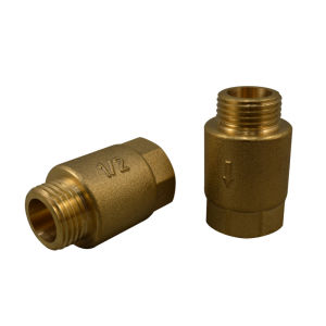 Bronze Check Valve One-Way Valve Checkwater Valve Toilet Water Heater Valve 1 Inch 4 Parts Copper Water Meter Hardware Tools