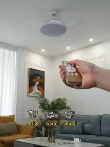 Household Invisible Fan Pendant Light Intelligent Variable Frequency Integrated Ceiling Lamp Strong Wind Super Bright Chandelier