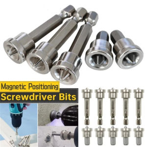 5pcs Positioning Bit Batch Head Woodworking Screw Hex Shank Gypsum Board Positioning Bit Batch Head 25mm/50mm
