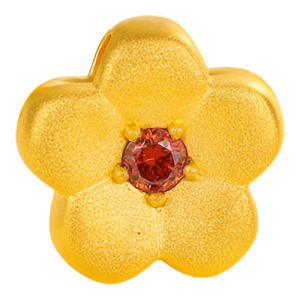Prosperous Flower Gold Pendant for Girlfriend Gift