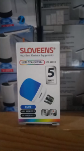 Lampu led sloovens 5w warna warni/ Led Colourful-BIRU TANPA FITING-L3