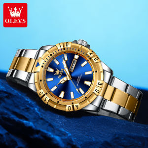 OLEVS | OLEVS Mens Watches Luxury Diving Series Stainless steel Waterproof Luminous Dual Calendar Fashion Quartz Wrist watch for Men
