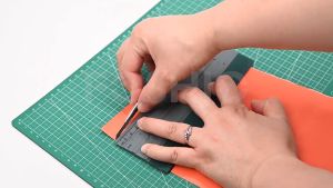 Deerskin Cloth Soft Strips Squeegee Scraper Squeegee Double Suede With Ruler 15cm