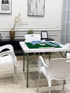 Foldable and portable Mahjong Table Multi functional chess and card table Portable folding Mahjong table
