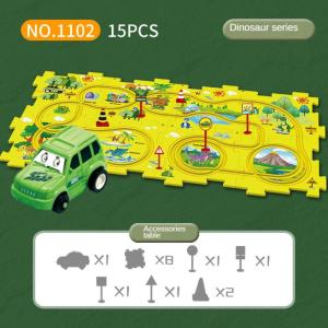 Childrens Puzzle Toys DIY Puzzle Track Electric Car Toys Multifunctional Puzzle Toys Childrens Gifts For Boys Girls