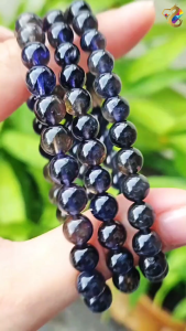 Super Premium Grade Icy Devilish Bloodshot Iolite Bracelet