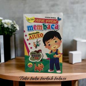 buku cepat pintar membaca netode AIUEO best seller 32 halaman (16×24cm)
