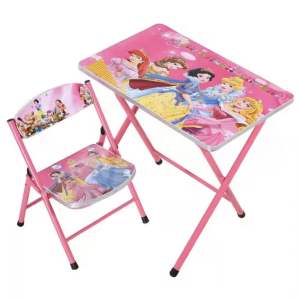 Table and chair set Metal and Polister cushion Folding Multipurpose Educational Table & Chair Set