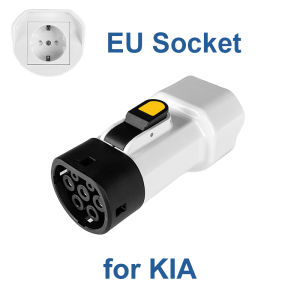 EVqiaoyi Type2 V2L Discharger Adapter 16A 3.5KW Type2 Car Discharge Plug with EU Socket for Camping BYD Jaecoo MG Renault