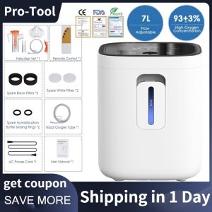 ⭐Local Warehouse+COD⭐ Smart Home Oxygen Generator 7 Adjustable Oxygen Flow Levels 30-90% Oxygen Concentration 999 Mins Timer & 60dB Low Noise Suitable For The Elderly and Pregnant Women