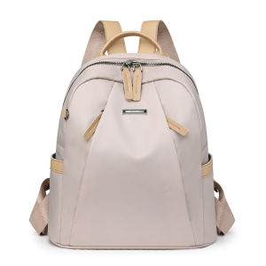 Oxford Cloth Double Shoulder Bag Womens Fashion Versatile Travel Backpack Canvas Ladies Bag 2024 New Style Casual Nylon Material