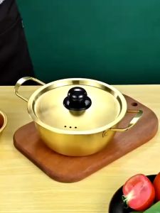 Nồi Inox Có Nắp Phong Cách Hàn Quốc Thép Không Gỉ  Đơn Giản Và Tiện Lợi An Toàn Cho Sức Khỏe