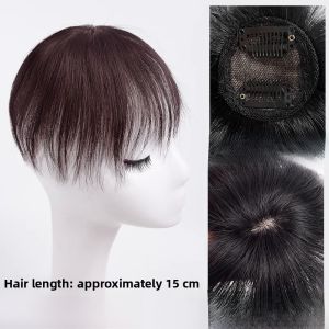 Full Real Human Hair Wig Grey Hair Coverage Hair Extension Pieces Voluminous Natural Invisible Hair Parting for Women