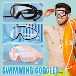 Swimming Goggles For Adults Large Frame Waterproof Anti Fog